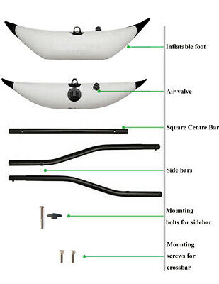 Inflatable Kayak Sidekick Stabilizer Kayak Outrigger Kit Float
